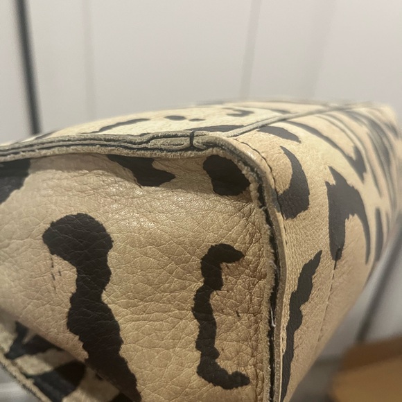 Furla Leopard Print Tote Bag - Black and Tan. Peeling inside***READ - Picture 7 of 14